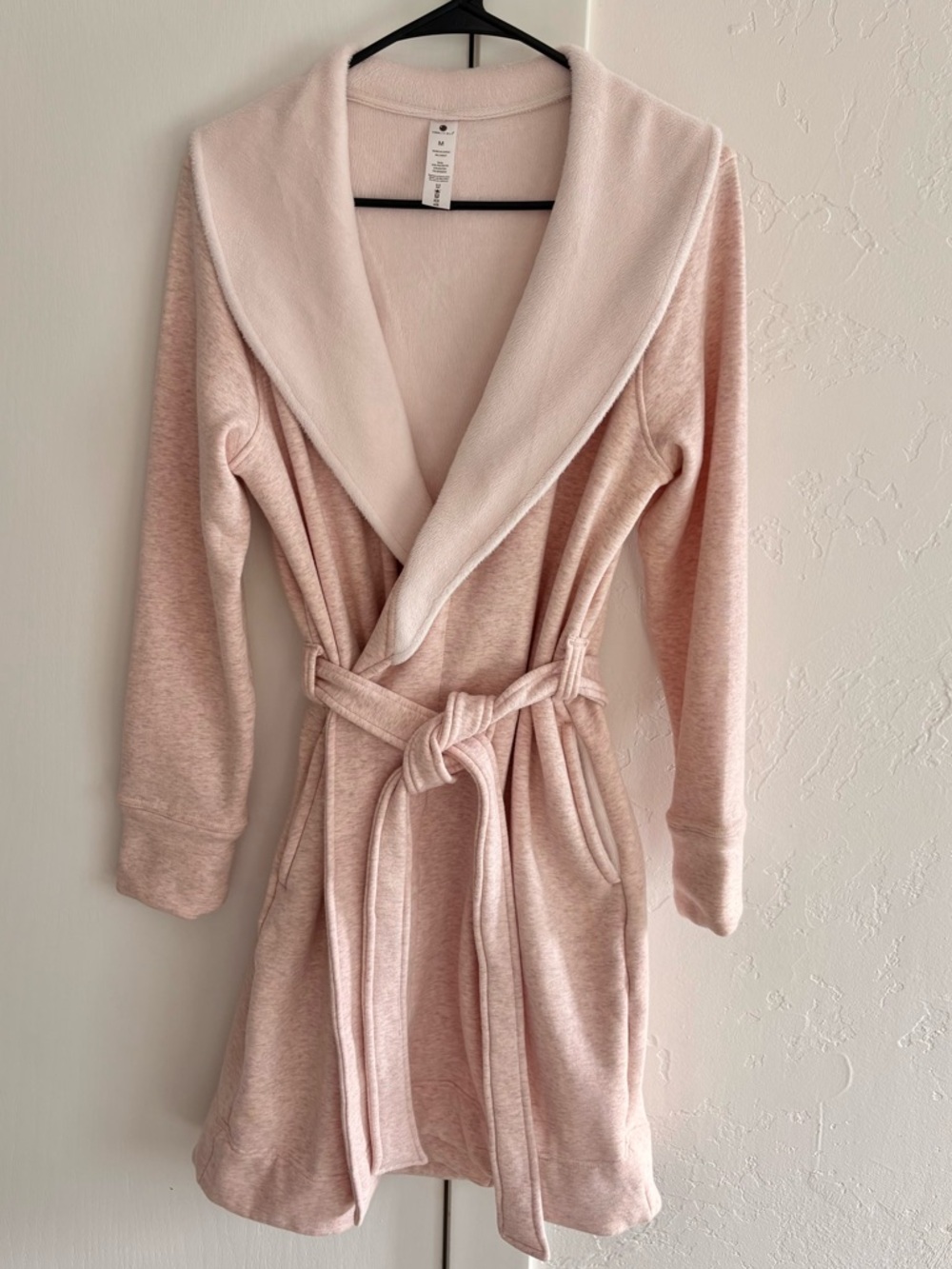 Yogalicious Ultra Plush Cozy Fleece Robe(Heather Petal Pink) - Picture 3 of 13